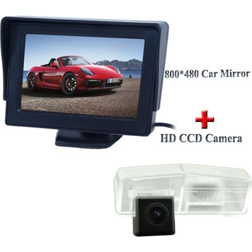 Auto Parking Assistance System 2 in 1 4.3" TFT car monitor camera +170 Degrees Mini Car Rear view Camera for RAV4 2013 -14