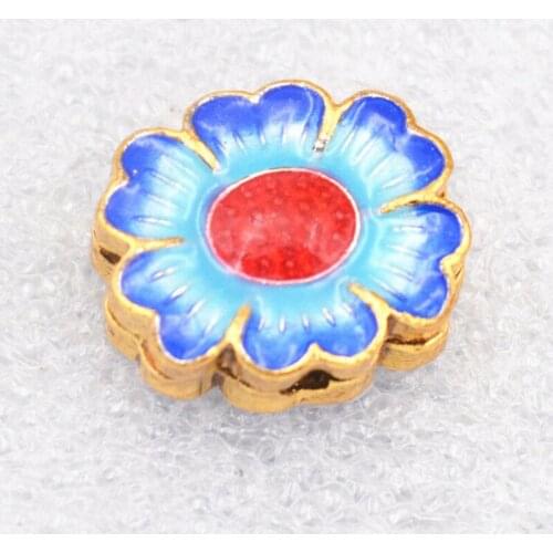 Cloisonne beads Buddhist Sunflower character Jewelry accessories gifts #38