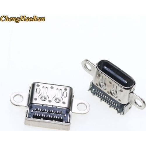 ChengHaoRan 1pcs Acer Laptop Charge Port Socket Power Jack USB3.1 Female Seat Type-C USB Type C Built-in Interface 24pin