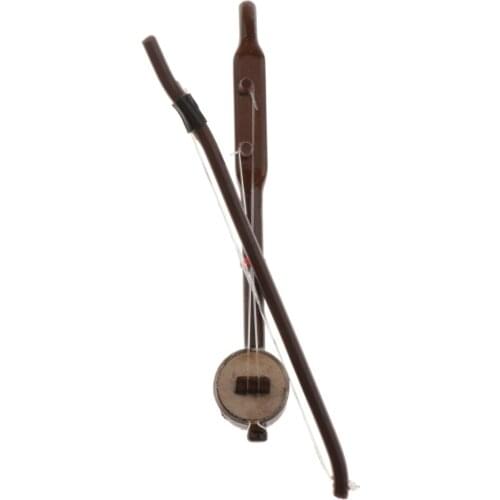 1:12 Scale Wooden Urheen Chinese Violin String Dolls Music Room DIY Decor