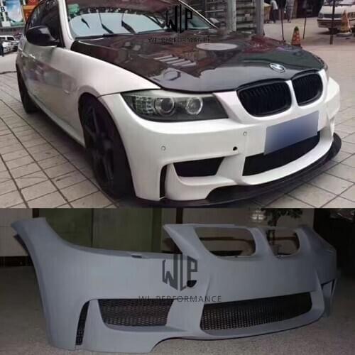E90 1M High Quality PU Unpainted Front Bumper Car Styling For BMW E90 325i 1M Style Car Body Kit 2008-2012