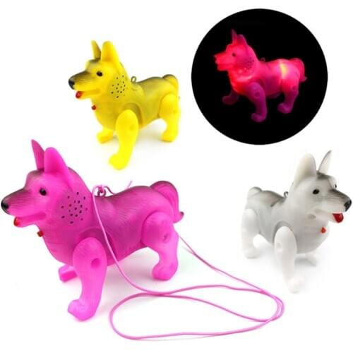 Electronic Pet Funny Robot Dog Children Toys LED Light Luminous Music Electric Walking Dog Educational Toys for Kids Child Gift