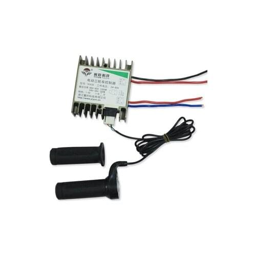 YK43B electric bicycle controller electric tricycle with brush controller 24V36V48V60V 500-1000W Including speed grip