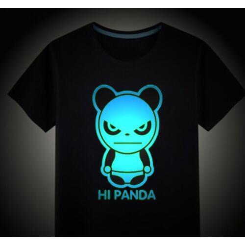 2018 summer boys girls t shirt children tops kids Hip Hop Neon Print Party Club Night light punk top tees