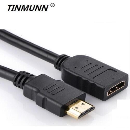 TINMUNN HDMI Extension Cable male to female HDMI 3D 1.4v HDMI Extended Cable for Laptop HDTV splitter switcher 1080P