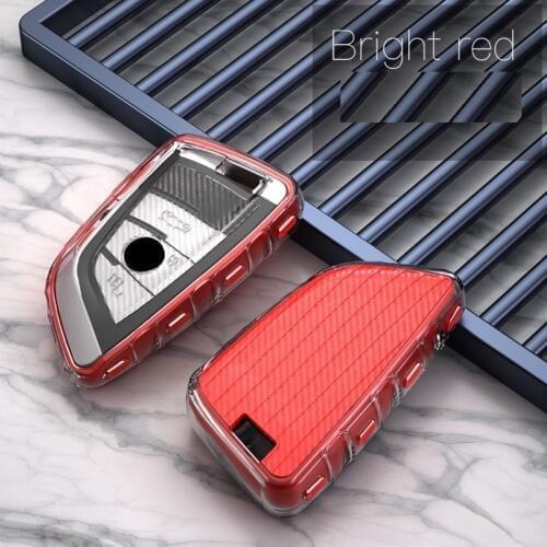 Carbon style TPU Key Cover Case Remote Key Shell For BMW F15 F16 F48 E53 E70 E39 F10 F30 G30 G38 X1 X3 X4 X5 X6 blade Key
