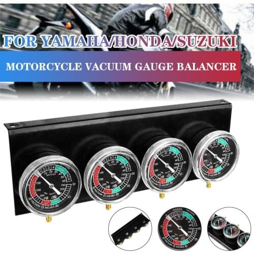 4pcs/lot Black Motorcycle Carburetor Synchronizer Tool W/Hose Kit For Honda/Yamaha/Suzuki/Harley