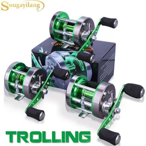 Sougayilang Fishing Slow Jigging Reel Saltwater High Speed 5.3:1 Trolling Boat Fishing Reel Jigging Sea Left/Right Hand Pesca
