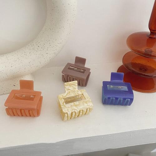 Transparent Hair Claw Clip Crabs For Hair HollowOut Rectangle Hairgrips Ponytail Holder Hairpins Women Hair Accessories