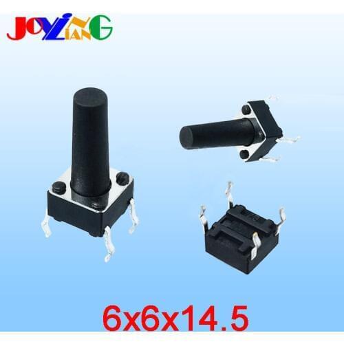 Copper Foot Micro Push Button Touch Switch 6*6*14mm 14.5mm 4 Pins Small Electric Switch 6x6x14mm 10pcs/lot