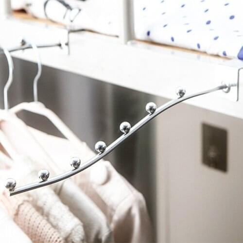 Multi-node Hanging Bedside Coat Hook Bedroom Top Bedside Hanger Clothes Storage Rack Dormitory Tool EIG88