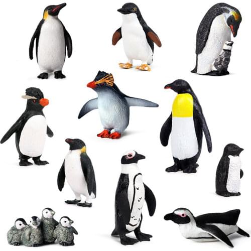 Simulation Marine Life Penguin Model PVC Mini Doll Toys kid Collection Toy Gift