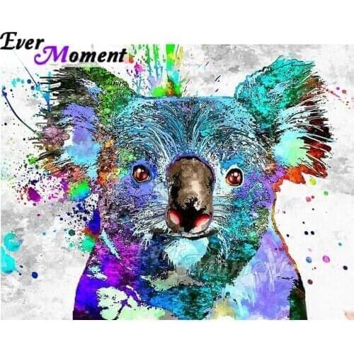 Ever Moment Diamond Painting Colorful Koala Picture Of Rhinestone 5D DIY Decoration Diamond Embroidery Full Square ASF1728