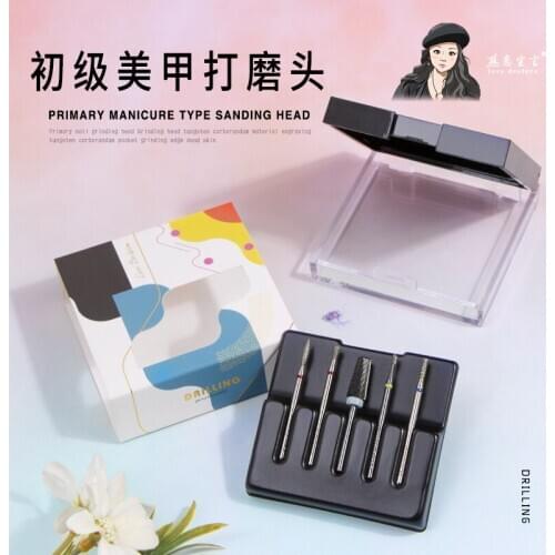 New Emery Polishing Head Set Drill Bits Electric Manicure Head Replacement Device For Manicure Polishing Mill Cutter Nail