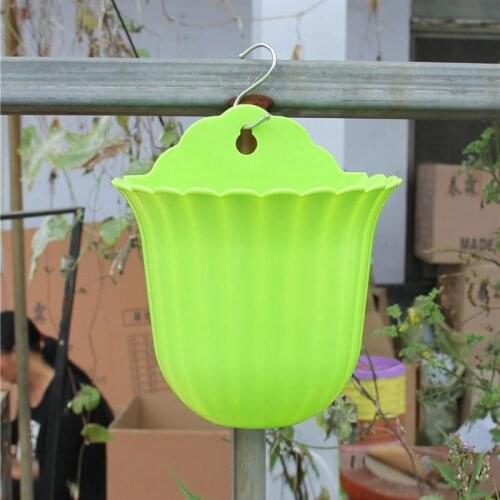 Wall Hanging Planter Pots Garden Window Hang Box Container For Plants Flowers Herbs With Hook Indoor Outdoor Decoration