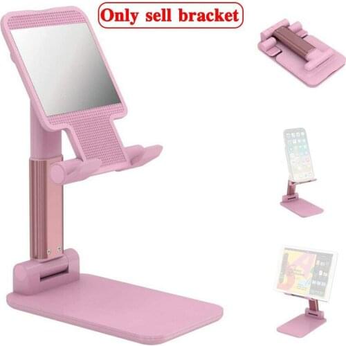 2021 Metal Desktop Tablet Holder Table Cell Foldable For iPhone iPad Mobile Phone Support Extend Adjustable Stand Holder De B1D7