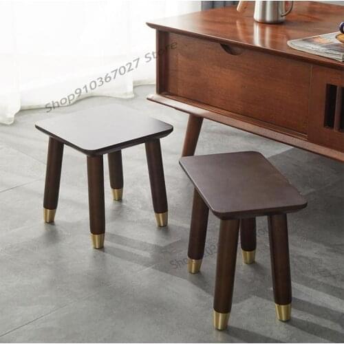 Small Stool Solid Wood Home Creative Childrens Bench Coffee Table Living Room Shoe Replacement Stool Foot Stool Multifunctional