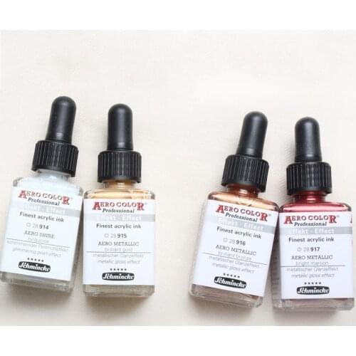 German Schmincke DIY acrylic ink ACRYLICINK pearlescent liquid hand-painted metal color reflective pigment