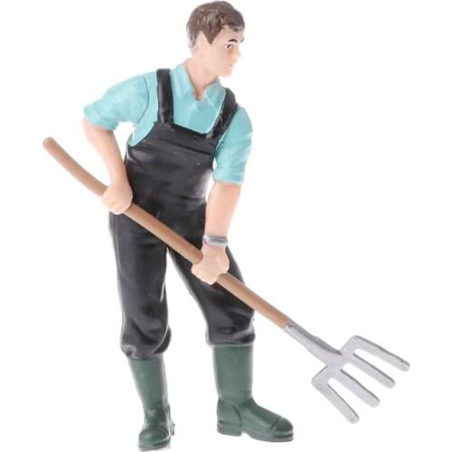 Lifelike Farm Animal Model Figurine Kids Nature Science Toy Gift - Farmer With