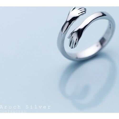 Exaggerated Personality Retro Hand Hug Rings For Women Charm Engagement Rings Men Vintage Knuckle Finger Jewelry 2020