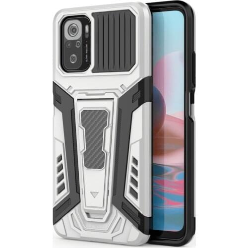 For XIAOMI 10 T PRO Lite Shockproof Phone Cover Luxury Chariot Armor Bumper Holder Magnetic Case For POCO X3 NFC