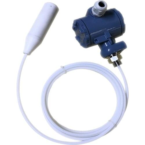 PTFE anti-corrosion liquid level transmitter input type liquid level sensor 4-20mA liquid level gauge high temperature corrosion