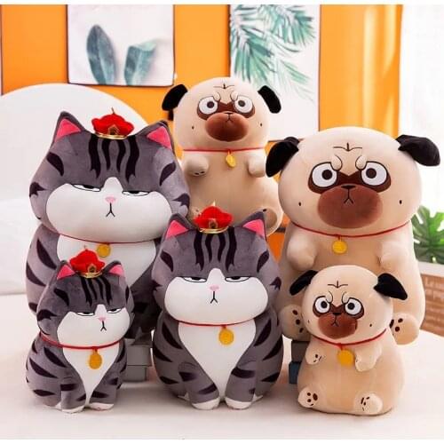 A Variety of Sizes and Shapes of The Emperor Cat Shar Pei Stuffed Animal Toy Doll For Boys and Girls Birthday and Christmas Gift