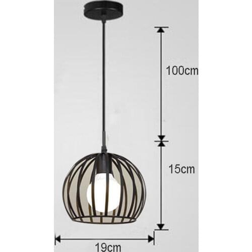 Retro Industrial Vintage Chandelier Lighting Fixtures Restaurant Dining Room Wrought Iron Pendant Chandeliers Lamp