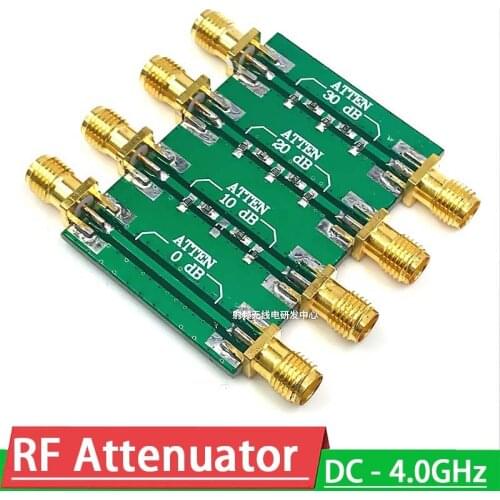 RF attenuator 0DB 10DB 20DB 30DB DC-4GHz NWT Series Frequency Sweep Meter Calibration Device SMA FOR HAM radio amplifier