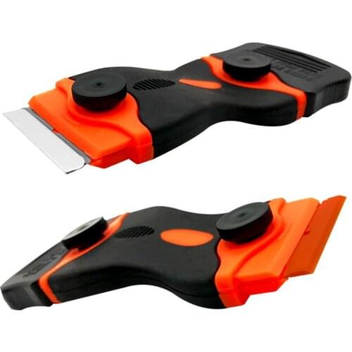 Razor Blade Scraper Double Edge Remover Tool Auto Window Glass Ceramic Tint Vinyl Glue Paint Adhesive Decal Scraper DIY Squeegee