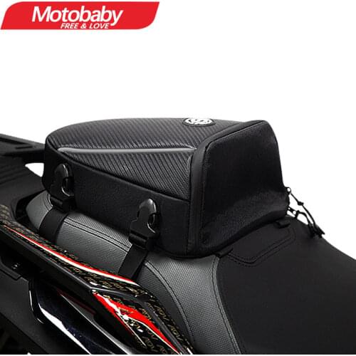 New Motorcycle Tail Bag Waterproof Multifunction Black Motor Rear Seat Bag High Capacity Rider Shoulder Backpack With Rain Cover