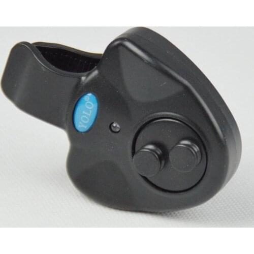 LED Night Fishing Bite Bait Alarm Ring Bell Light Indicator Rod Clip Alert Ring
