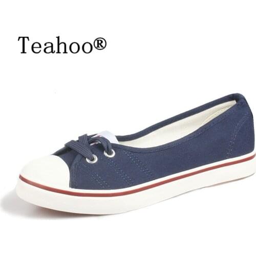 Women Shoes Ballet Flats Loafers Casual Breathable Women Flats Slip On Fashion 2017 Canvas Flats Shoes Women Low Shallow Mouth
