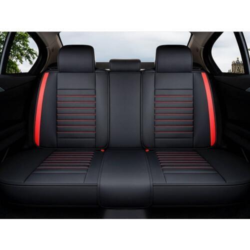 New pu leather rear seat universal easy install car seat cushion stay on seats non-slide auto covers not moves automotive pads