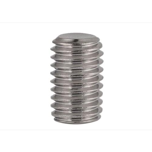 M3 M4 M5304 Stainless Steel Flat End Set Screws Hexagon Headless Head Screws Machine Meter Top Wire 50 Pcs