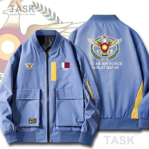 Military Army Jackets Air Force State of Qatar Qatari Dawlat QA Lightweight Camouflage Jacket Men Waterproof Streetwear Coats