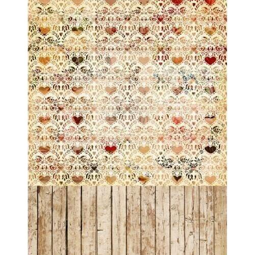 TR 5x7ft vinyl cloth mixed heart patterns wall backgrounds for photo studio printed newborns baby children photography backdrops