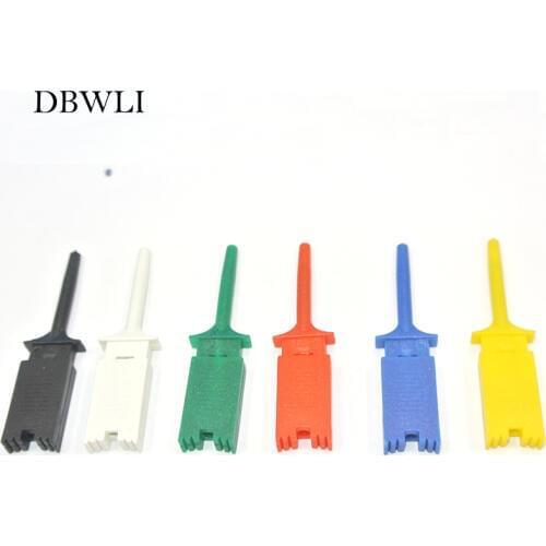 10pcs Test Hooks Clips for Logic Analyzers Logic Test Clip 5 Colors: Red Black Yellow Green Blue