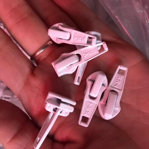 20pcs/lot 5# YKK Nylon Coil Zipper Slider Pull Puller for Sofa Cushion Jacket Pocket Repair Kit Tailor Sewing Accessories