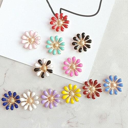 3Pcs Artificial Little Flower Alloy Necklace Hair Accessory DIY Handmade Decor