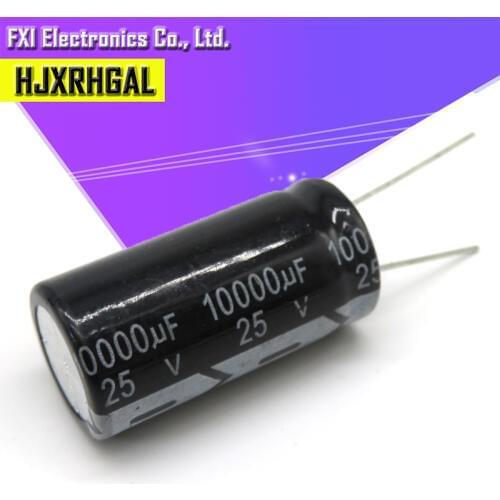 5PCS 25V10000UF 18*35mm 10000UF 25V 18*35 Electrolytic capacitor New original