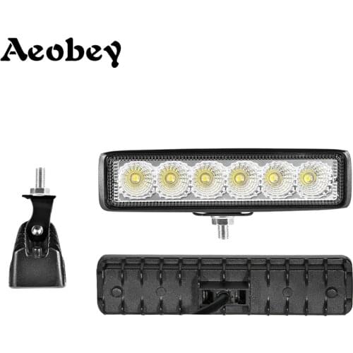 6 inch Led Light Bar Offroad Flood Work Light 18W Led Working Lights Car Accessories for Truck ATV 4x4 SUV 12V 24V