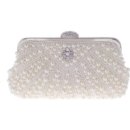 Designer Pearl Evening bag Fashion Wedding Women handbags Lady Shell vintage evening clutch Shoulder Bag Tote Elegant Women Bags