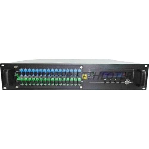 Hotsale High Power Optical Amplifier 16 Way FTTH SC/APC -UPC CATV EDFA Network 1550nm 16*23dBm 2U/80W EDFA
