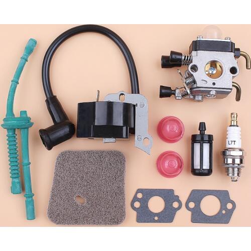 Carburetor Ignition Coil Air Filter Fuel Hose Kit For STIHL FS38 FS55 FS45 FS46 FC55 KM55 Trimmer Brushcutter Replacement Parts