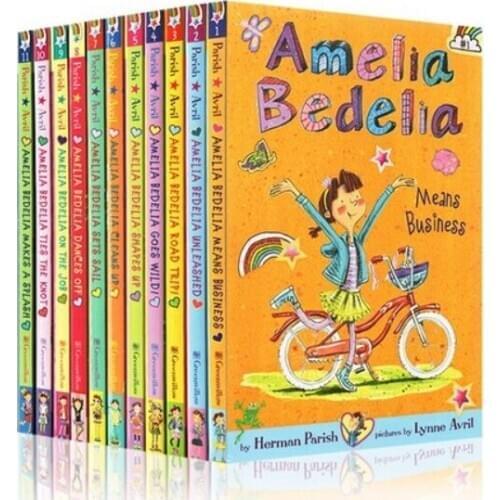 5-12 year Childrens English story book Amelia Bedelia Chapter Book english help child be reader early education book 11pc/set