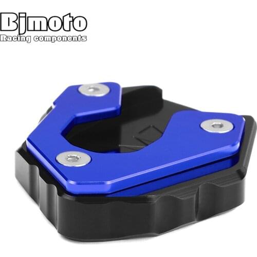 BJMOTO Motorcycle Side Stand Kickstand Sidestand Extension Plate Pad For Yamaha MT07 MT 07 MT-07 2014-2020
