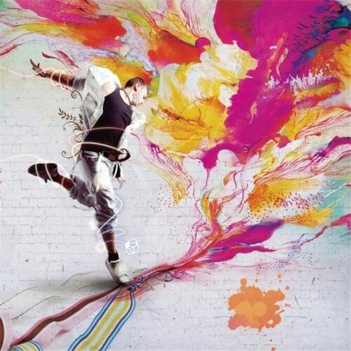 Wellyu Custom wallpaper mural fashion home decoration vitality nostalgic dance youth background wallpaper papel de pared