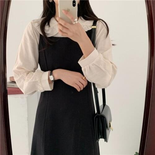 NEW Spring Girls Dress Women Cotton Long Sleeve Dresses Female Dress Vintage dress party Boho Robe Femme Vestido Autumn winter