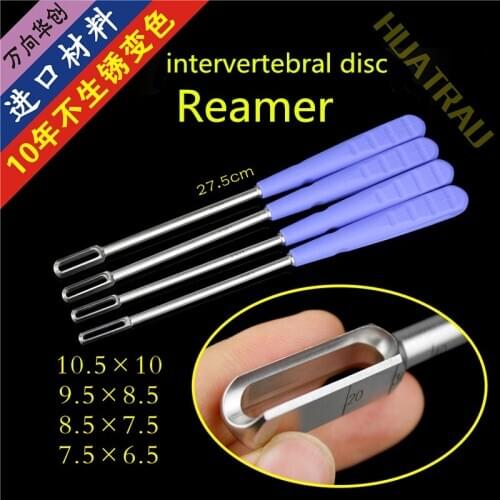Orthopedic instrument intervertebral disc reamer osteotome minimally invasive scalpel Bone scraper spine fusion square Spatula